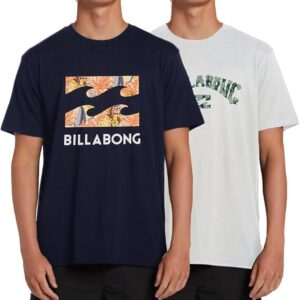 Billabong Men's Short Sleeve Lounge Crew Tee, 2 Pack