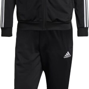 adidas Men's Basic 3-Stripes Tricot Track Suit (Jacket + Track Pants)