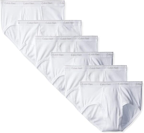 Calvin Klein Men’s Underwear Cotton Classics 6-Pack Brief – Vertical ...